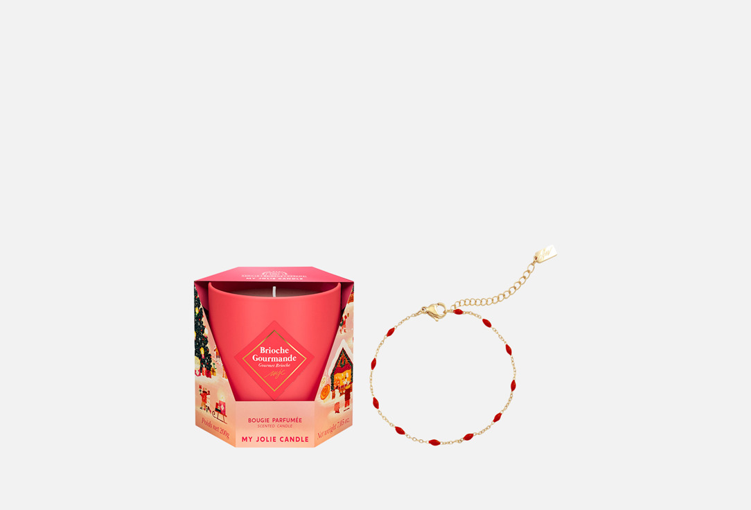 

Ароматическая свеча MY JOLIE CANDLE, Gourmet brioche & bracelet 200 г