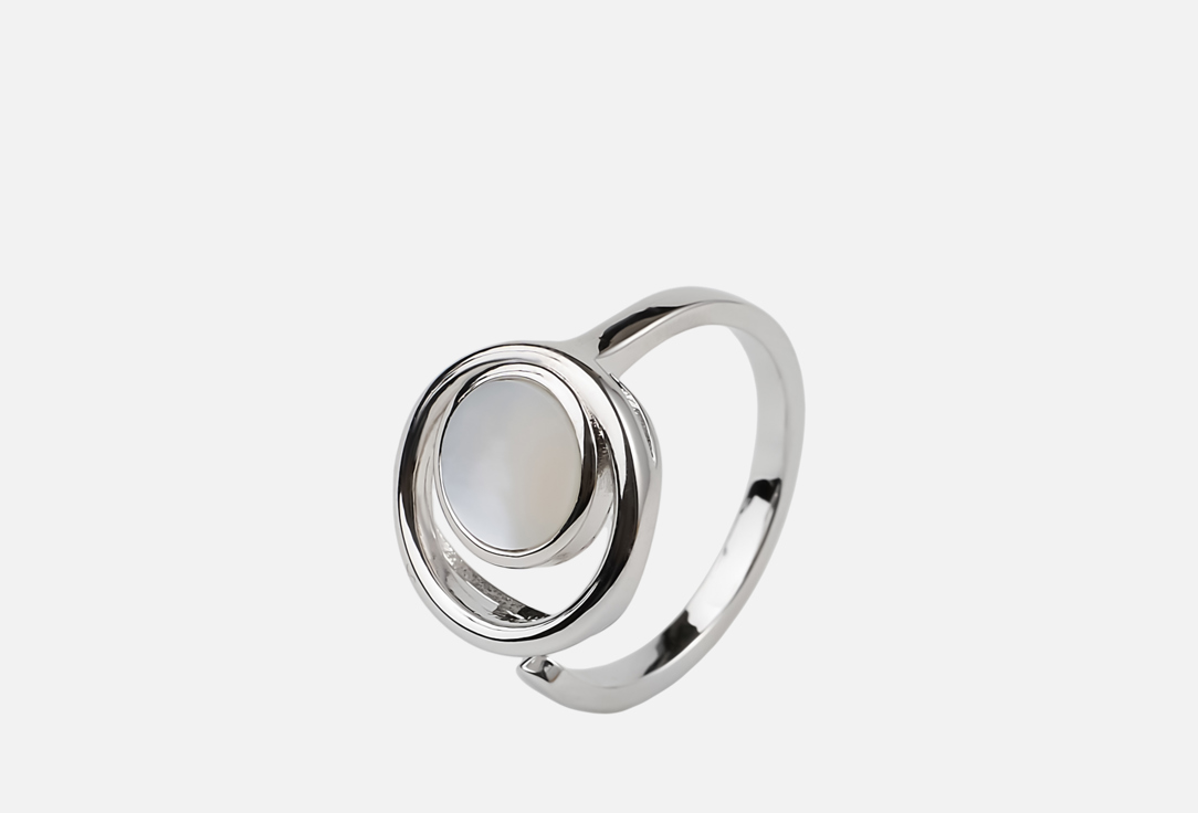 

Кольцо 19.STONE, Круглое с перламутром ONESIZE мл