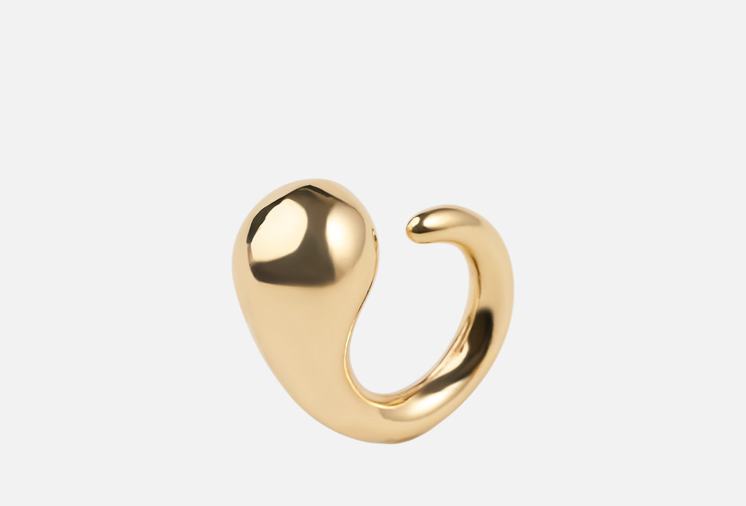 

Кольцо 19.STONE, Крупная капля в золоте ONESIZE мл