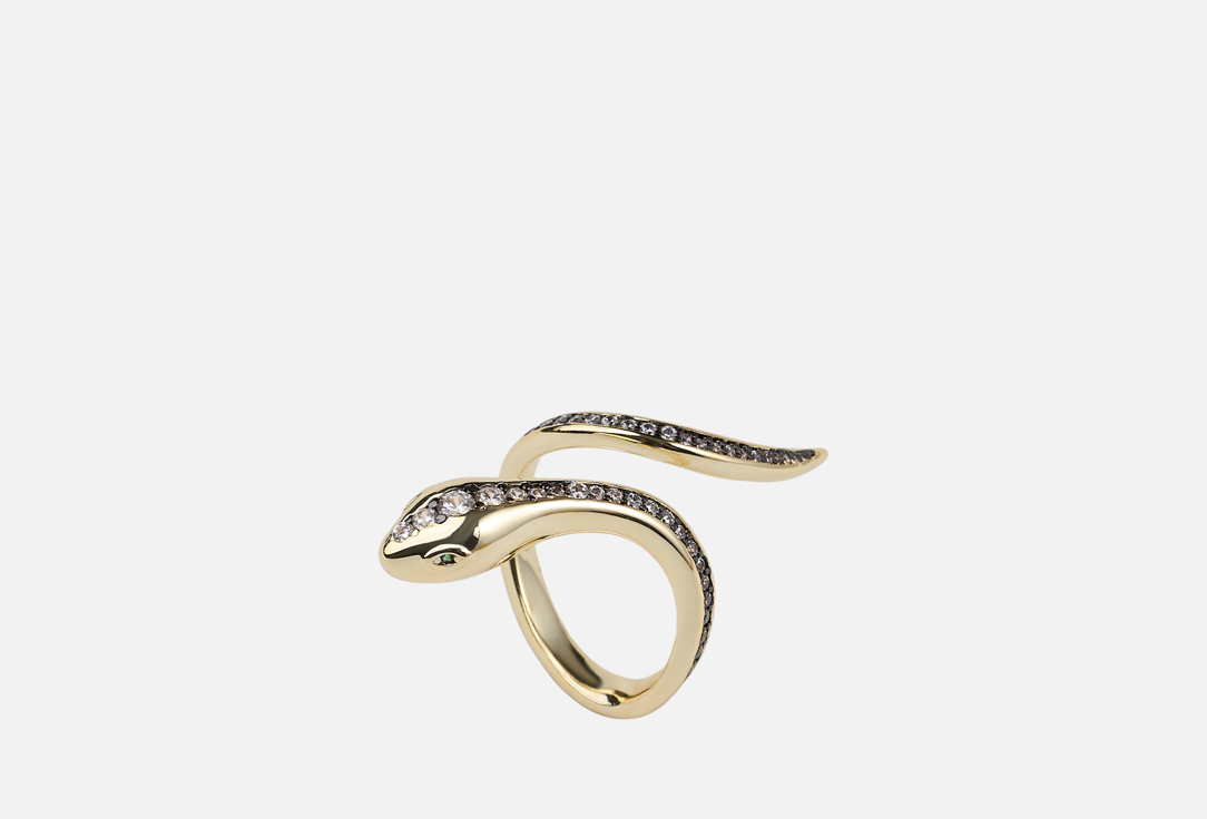 

Кольцо 19.STONE, Змея с фианитами ONESIZE мл