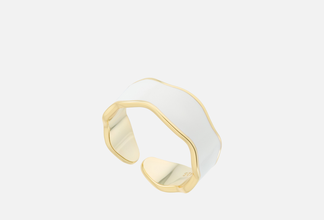 

Кольцо 19.STONE, Белое с эмалью ONESIZE мл