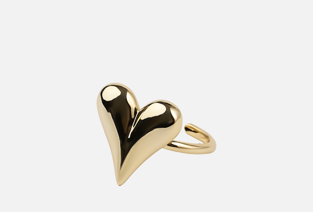 

Кольцо 19.STONE, Сердце большой размер ONESIZE мл