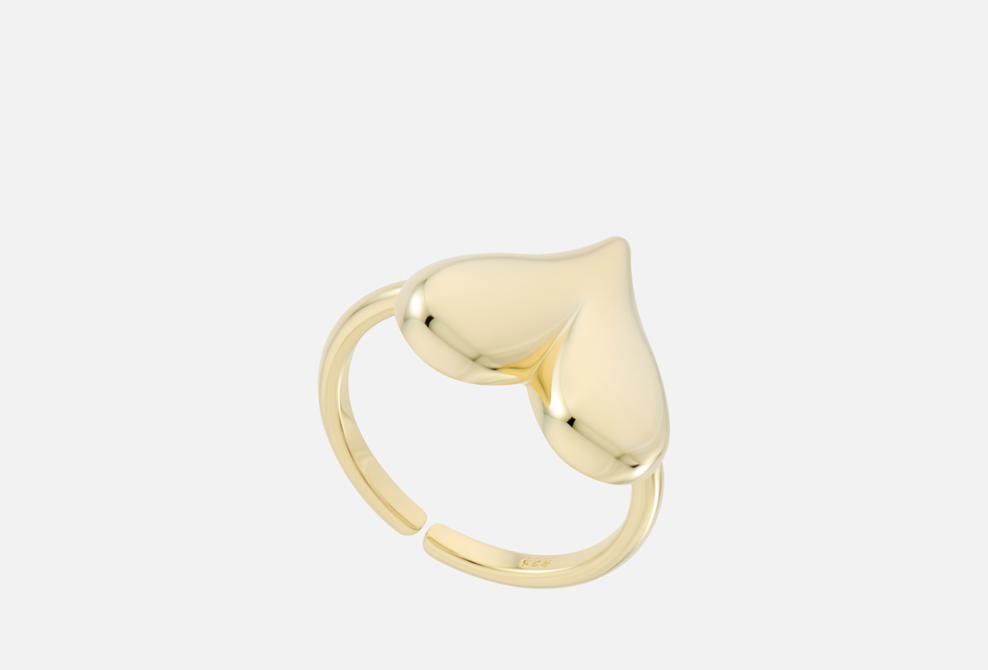 

Кольцо 19.STONE, Сердце большой размер ONESIZE мл