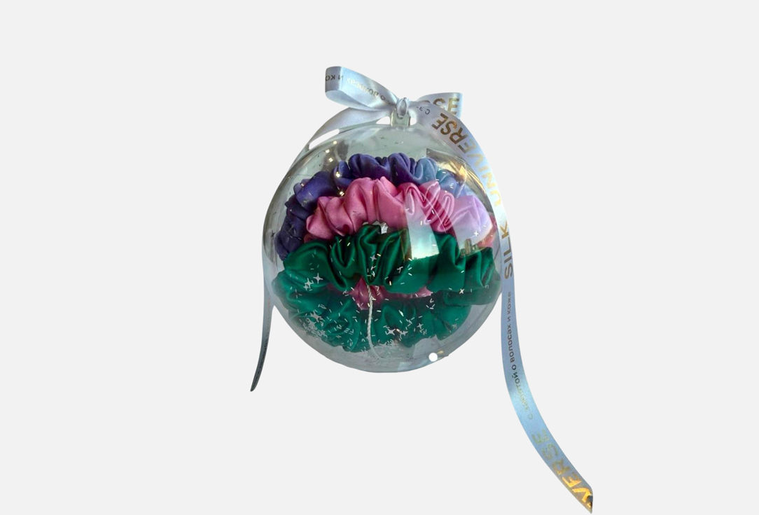 Изображение товара Набор шелковых резинок для волос Silk Universe Елочный шар подарочный