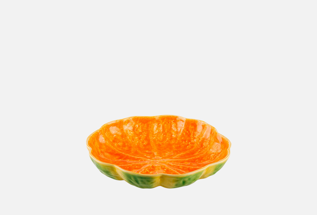 Изображение товара Тарелка суповая Bordallo Pinheiro Тыква 26 см керамическая яркая оригинальная