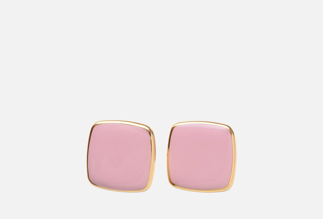 Изображение товара Серьги NORTHERN FACTORY квадратные нежно-розовые