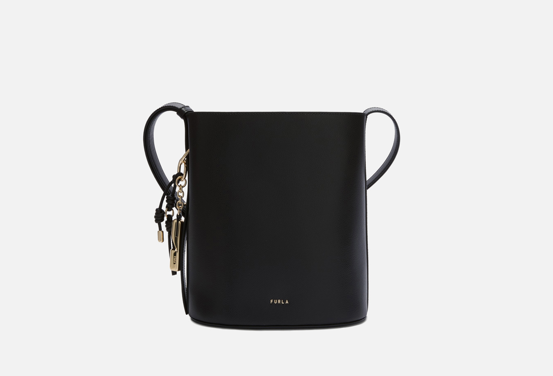 Изображение товара Кожаная сумка ведро FURLA ROXIE S с металлическим покрытием и съемной подвеской