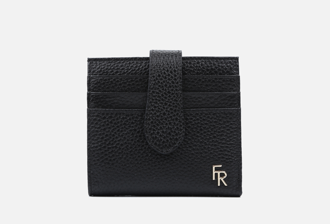 Изображение товара Кожаный кошелек fabretti черный из натуральной кожи для женщин