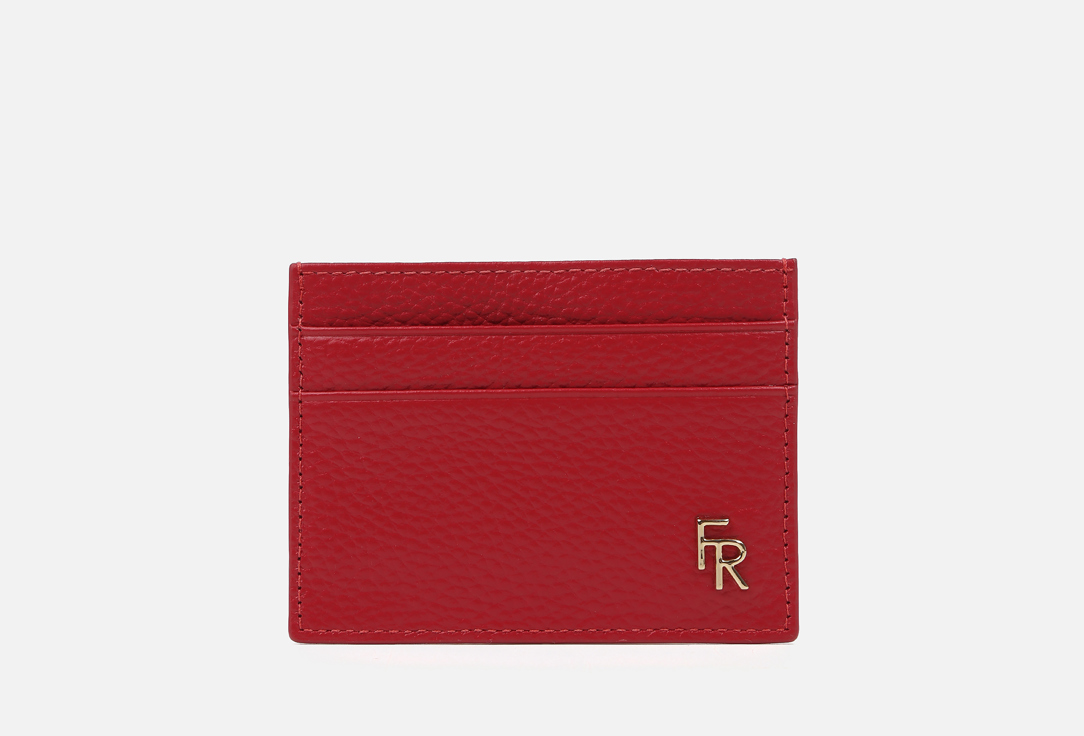Изображение товара Кожаный картхолдер fabretti красный для женщин натуральная кожа