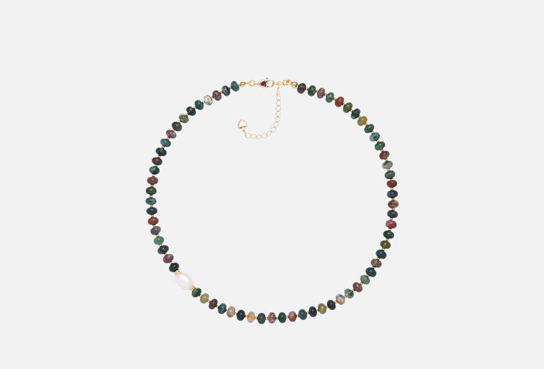 

Колье LENÁLI, Индийский агат с жемчужиной 1 шт