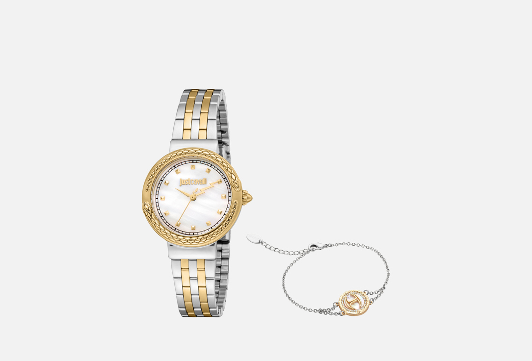 

Наручные часы кварцевые с браслетом JUST CAVALLI, Brave 30 mm 2 шт
