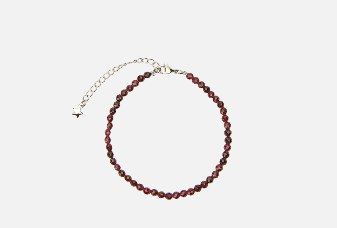 Изображение товара Браслет из граната с удлинительной цепочкой и бижутерным сплавом