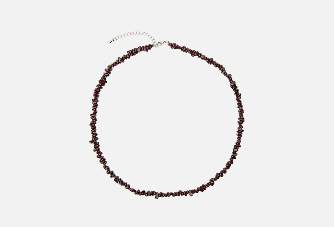 Изображение товара Колье из граната Палитра из галтовки длина 45 см с удлинителем
