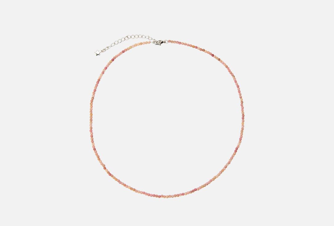 Изображение товара Колье из родохрозита Палитра 40 см с удлинительной цепочкой