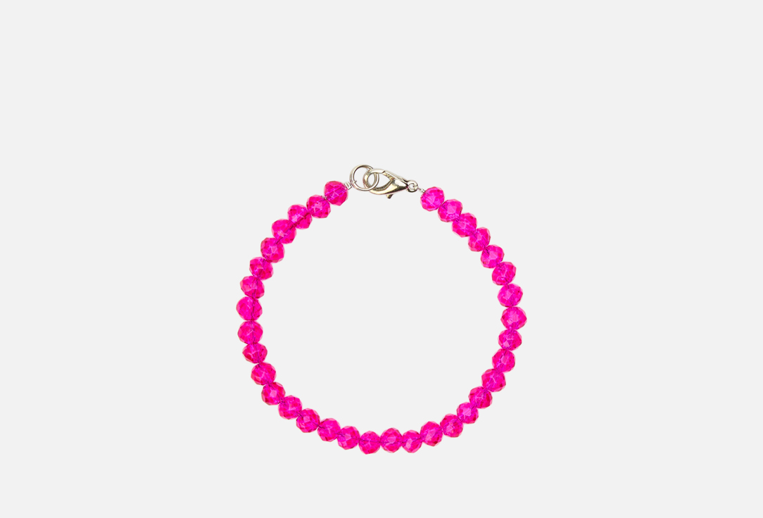 Изображение товара Браслет из красного кристалла на ювелирном тросике 17 см