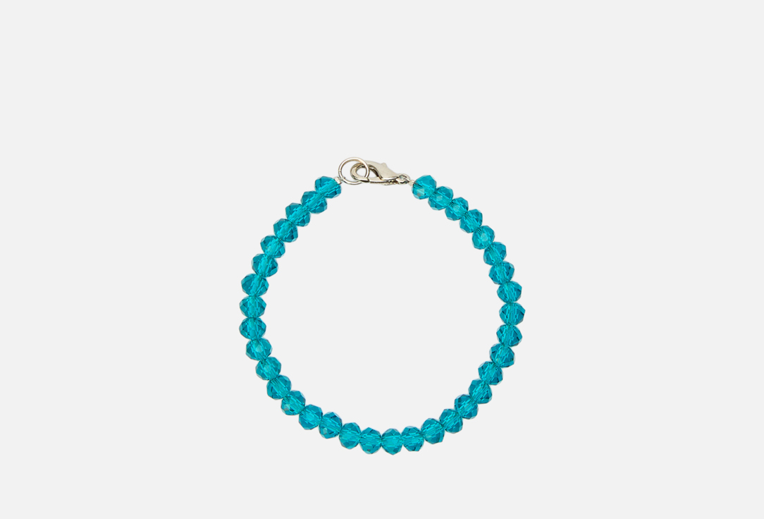 Изображение товара Браслет из кристалла морского цвета Палитра на ювелирном тросике