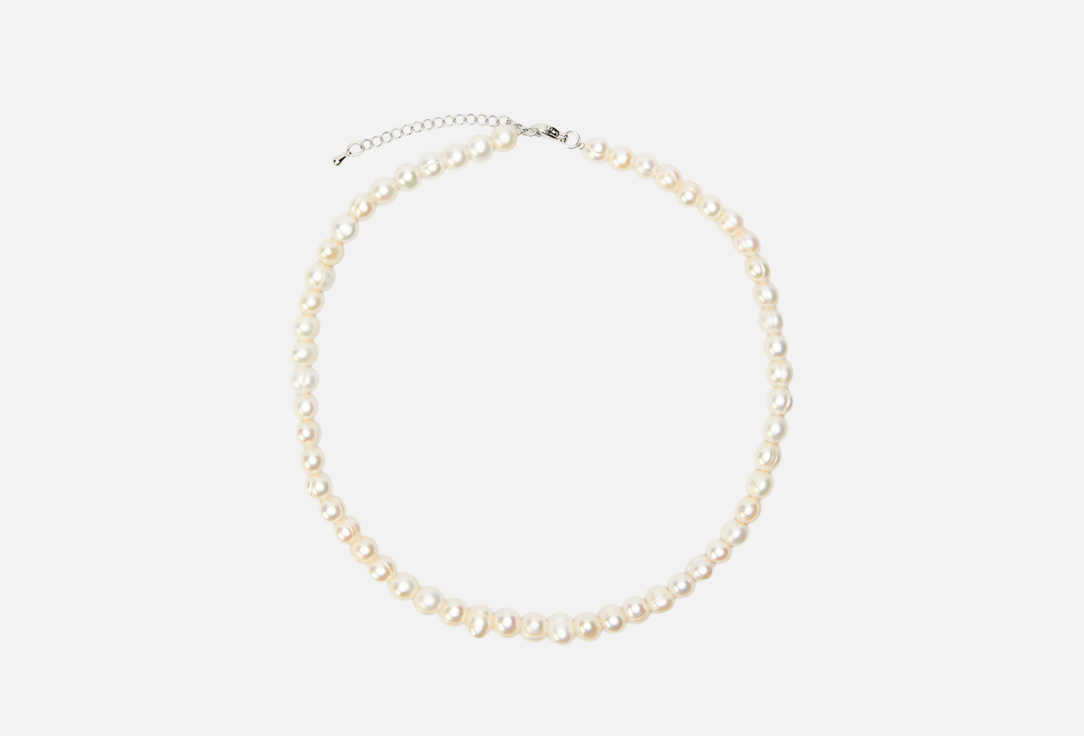 Изображение товара Колье из натурального речного жемчуга Палитра 55 см с удлиняющей цепочкой