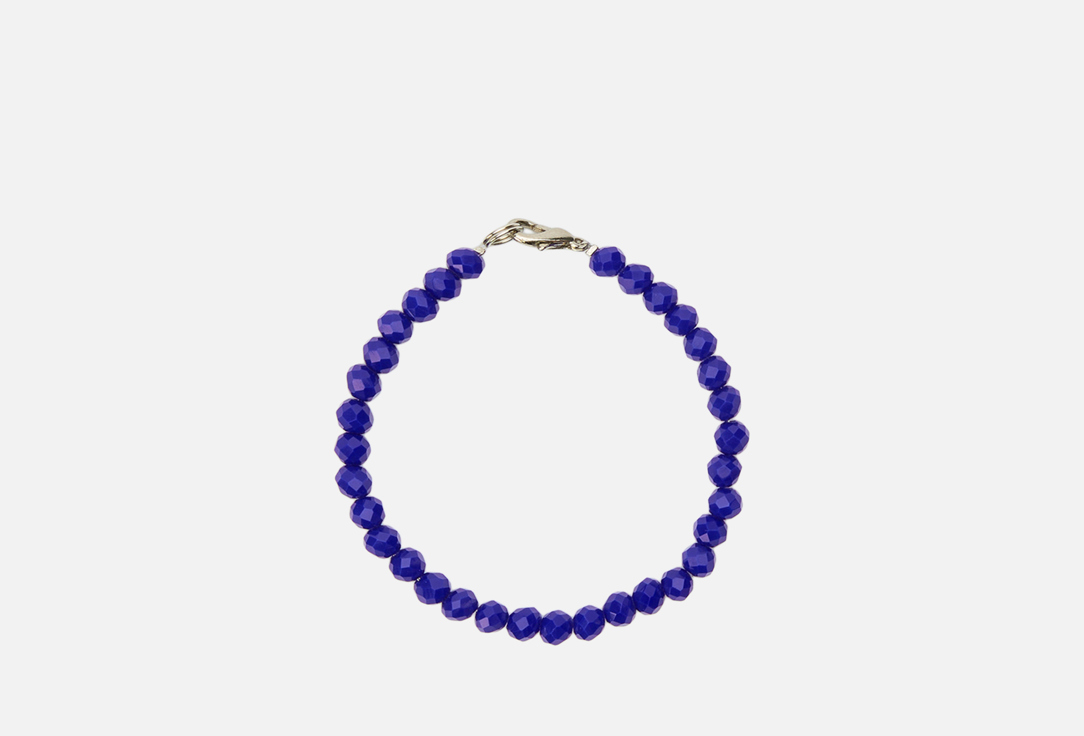 Изображение товара Браслет из фиолетового кристалла на ювелирном тросике 19 см