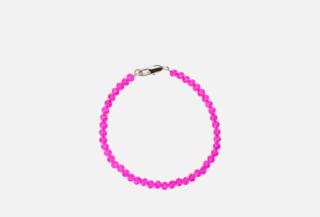 Изображение товара Браслет из кристалла Палитра малиновый 18 см для женщин и мужчин