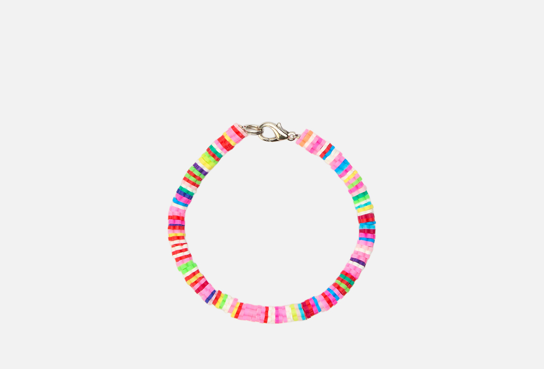 Изображение товара Браслет из синтетической вставки Палитра на ювелирном тросике 19 см