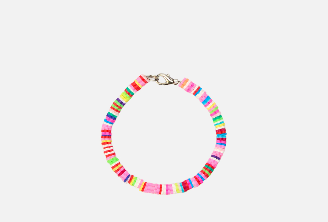 Изображение товара Стильный браслет из синтетической вставки и бижутерного сплава Палитра