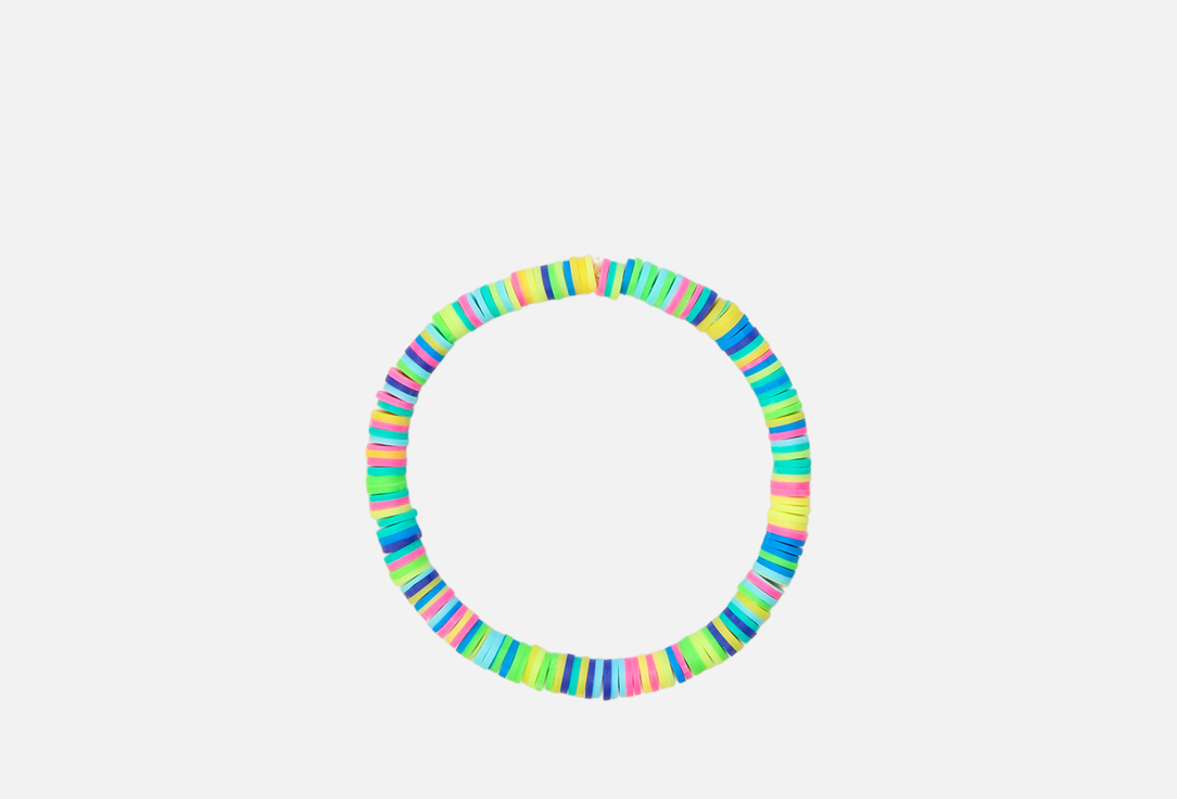 Изображение товара Стильный браслет из синтетической вставки на резинке для женщин и мужчин