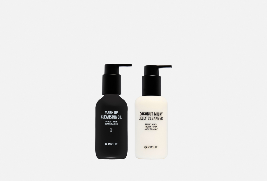 

Набор для очищения кожи лица RICHE, Make up and coconut cleansing 2 шт