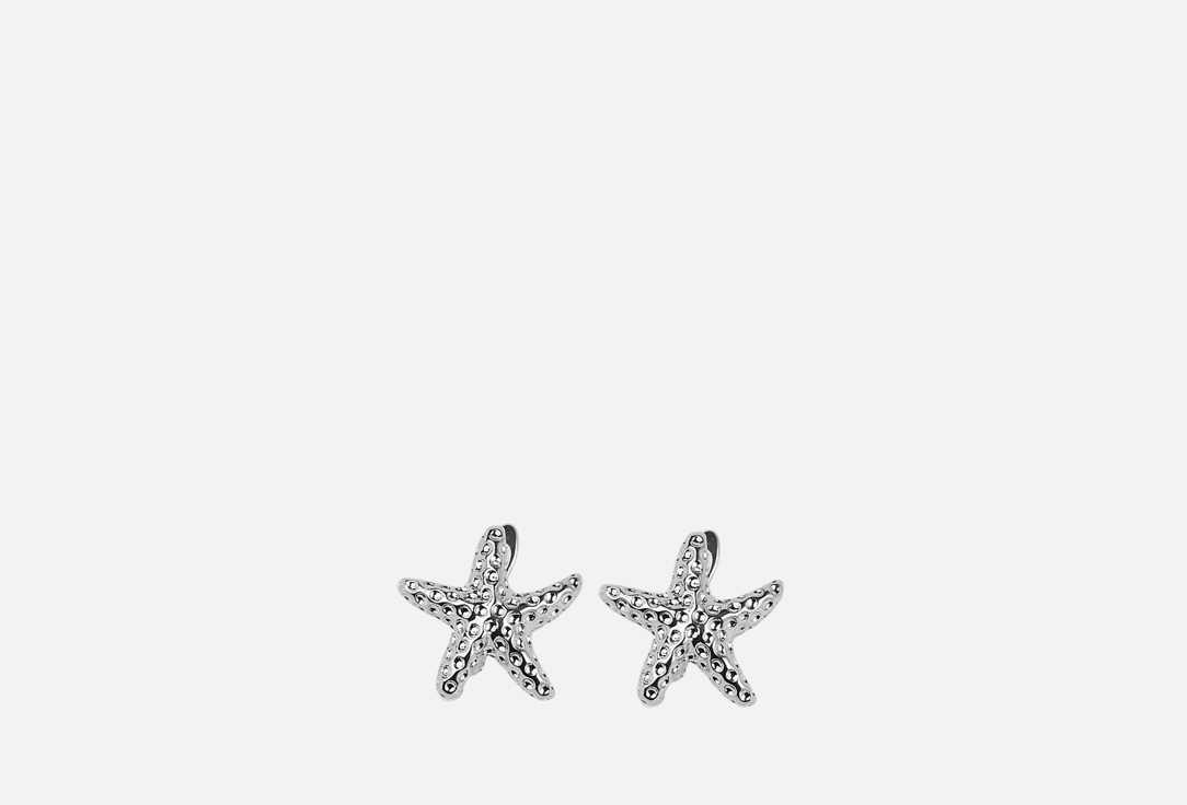 

Серьги 19.STONE, Морская звездочка в родии 2 шт
