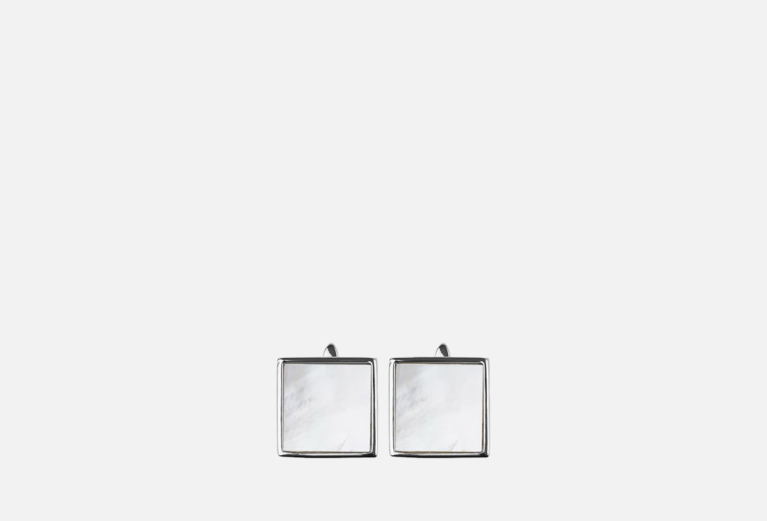 

Серьги 19.STONE, Квадратные с перламутром 2 шт