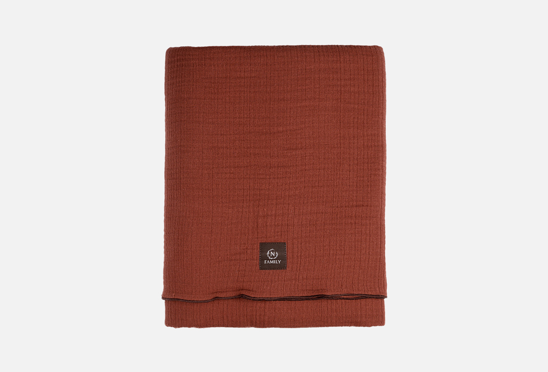 

Плед N FAMILY, Коричневый, Объемный, секвойя коричневый, 220х240 см 1 шт