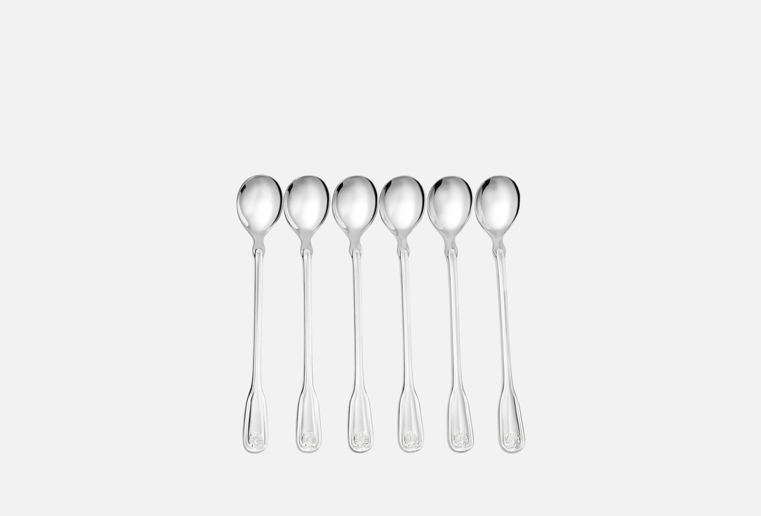 

Набор ложек для коктейлей ZEPTER INTERNATIONAL, Серебряный, Венус с зеркальной полировкой 6 шт