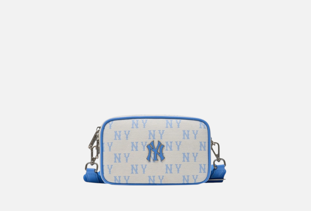 Изображение товара Современная сумка кросс-боди MLB NY Monogram Shoulder Bag бело-синяя