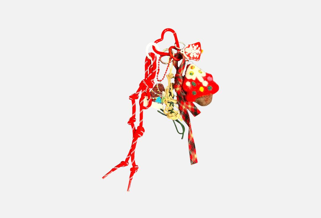 

обвес-брелок на сумку S!ЖY NA SHEE, Красный, Happy new year 1 шт