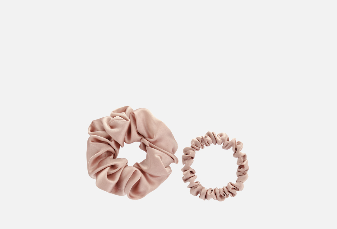 Изображение товара Набор шелковых резинок для волос k∙k пыльная роза