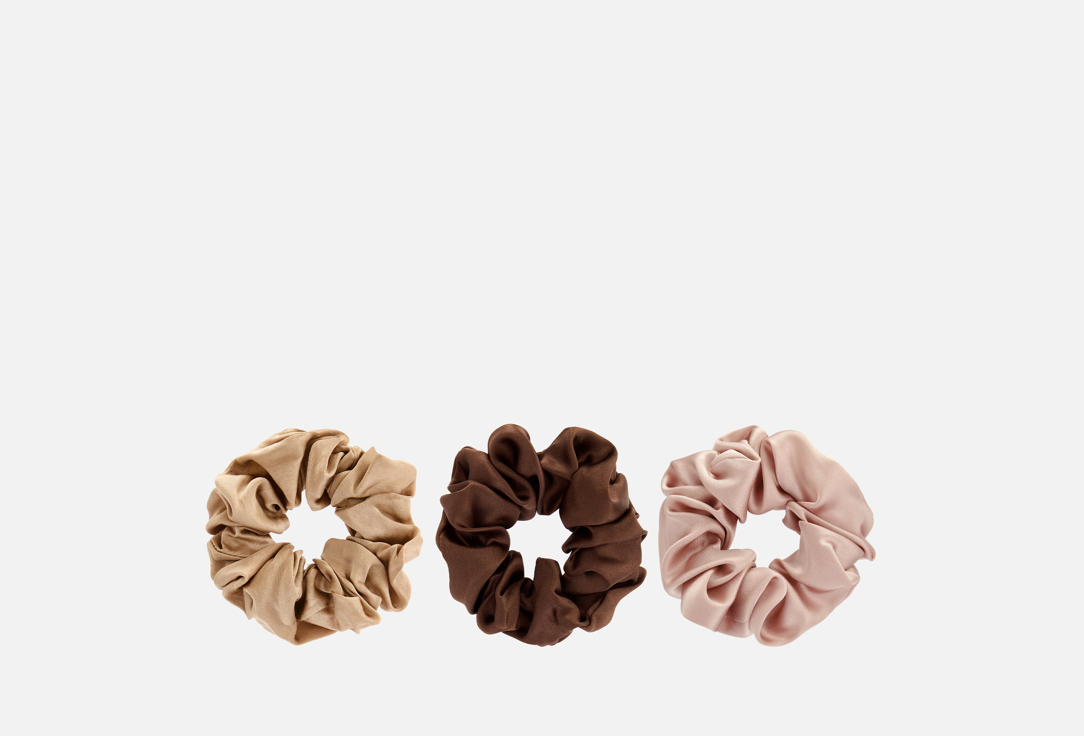 

Набор шелковых резинок для волос K∙K, Мультиколор, Ваниль, шоколад, пыльная роза 3 шт