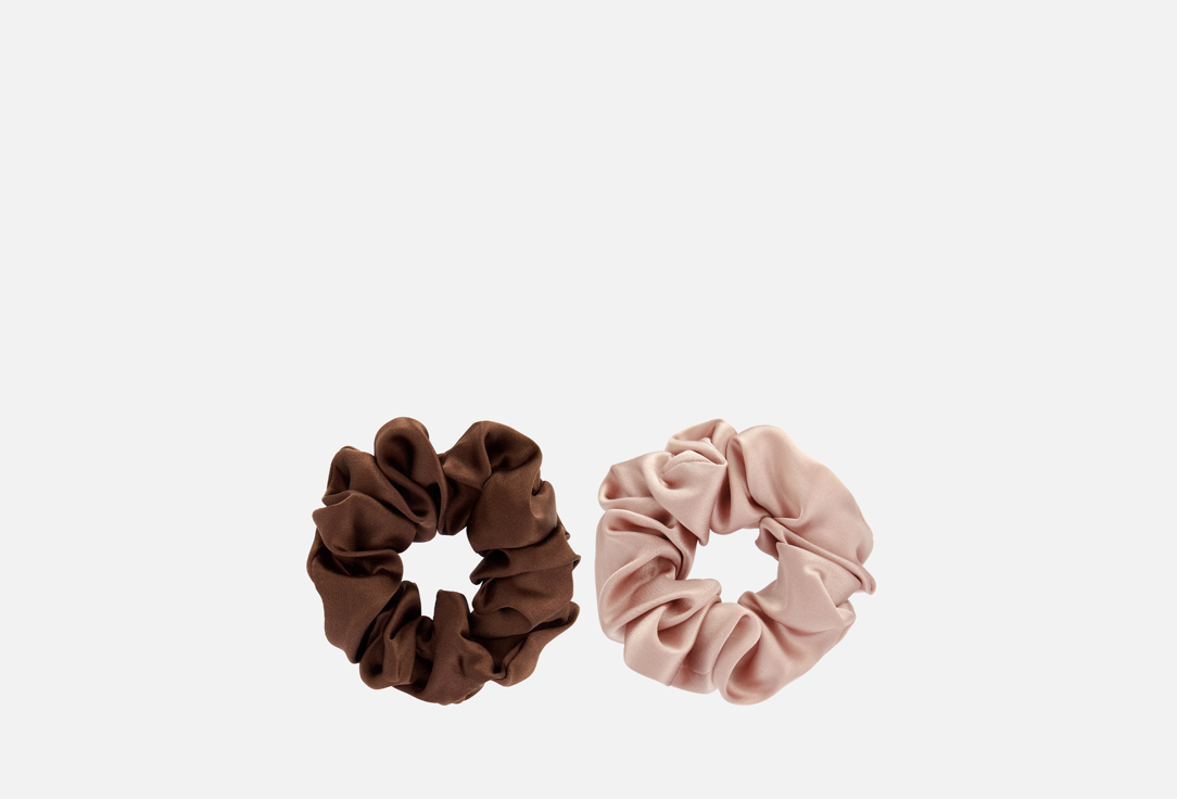 

Набор шелковых резинок для волос K∙K, Мультиколор, Шоколад, пыльная роза 2 шт