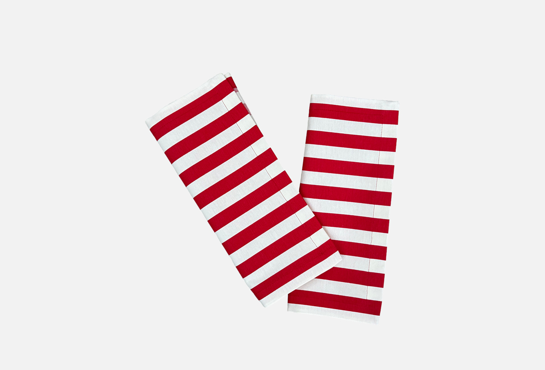 

набор салфеток на стол LENJULEN, Принт, Водоотталкивающая пропитка, красная полоска, 35x45 см 1 шт