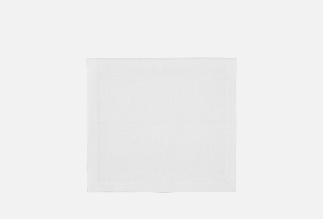 Изображение товара дорожка льняная для сервировки на стол LenJuLen белый зефир, 40x150 см