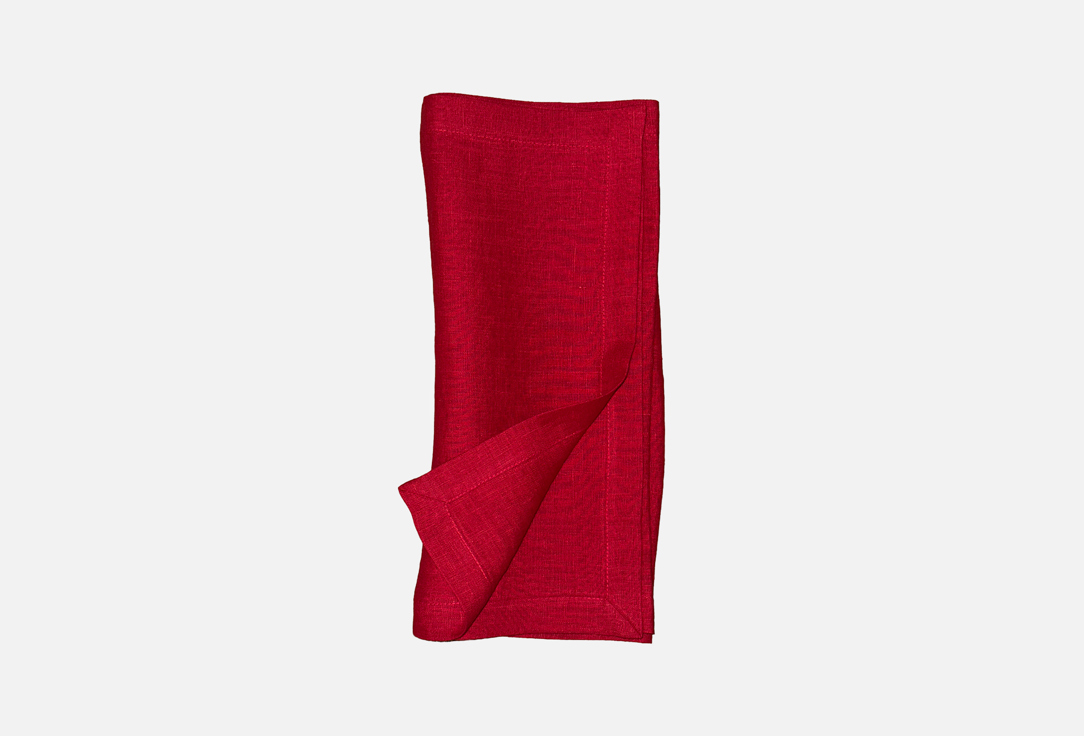 

дорожка льняная для сервировки на стол LENJULEN, Красный, Английский красный, 40x150 см 1 шт