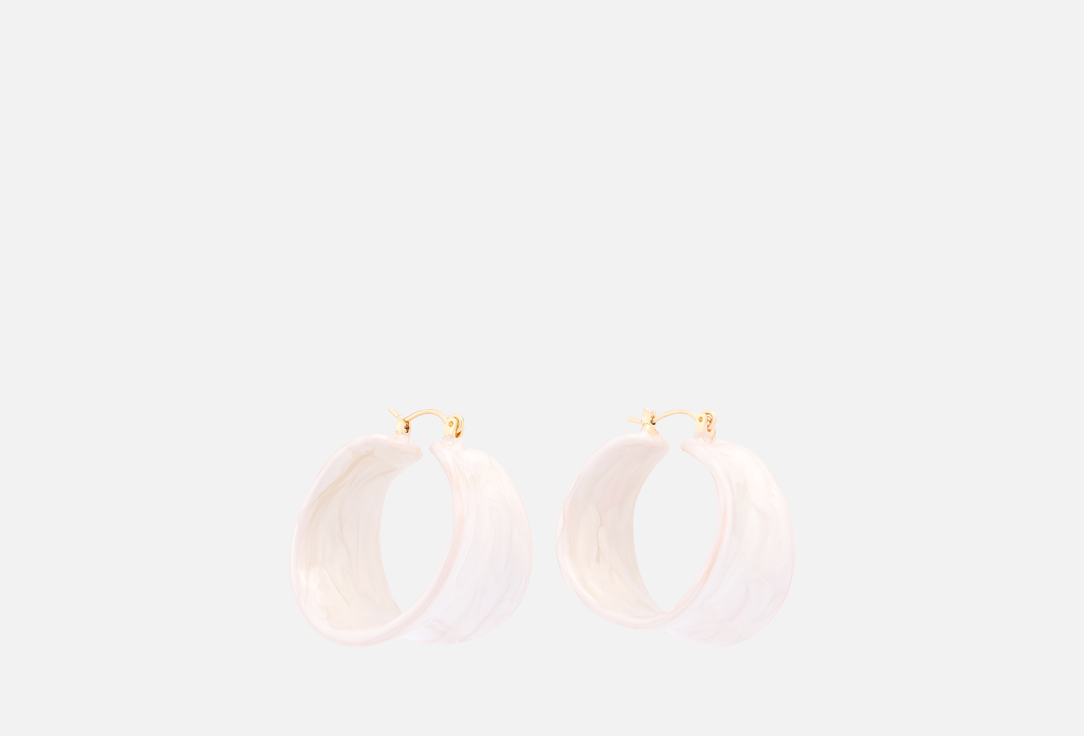 Изображение товара Серьги-кольца Love Republic из эмали с застежкой булавка для женщин