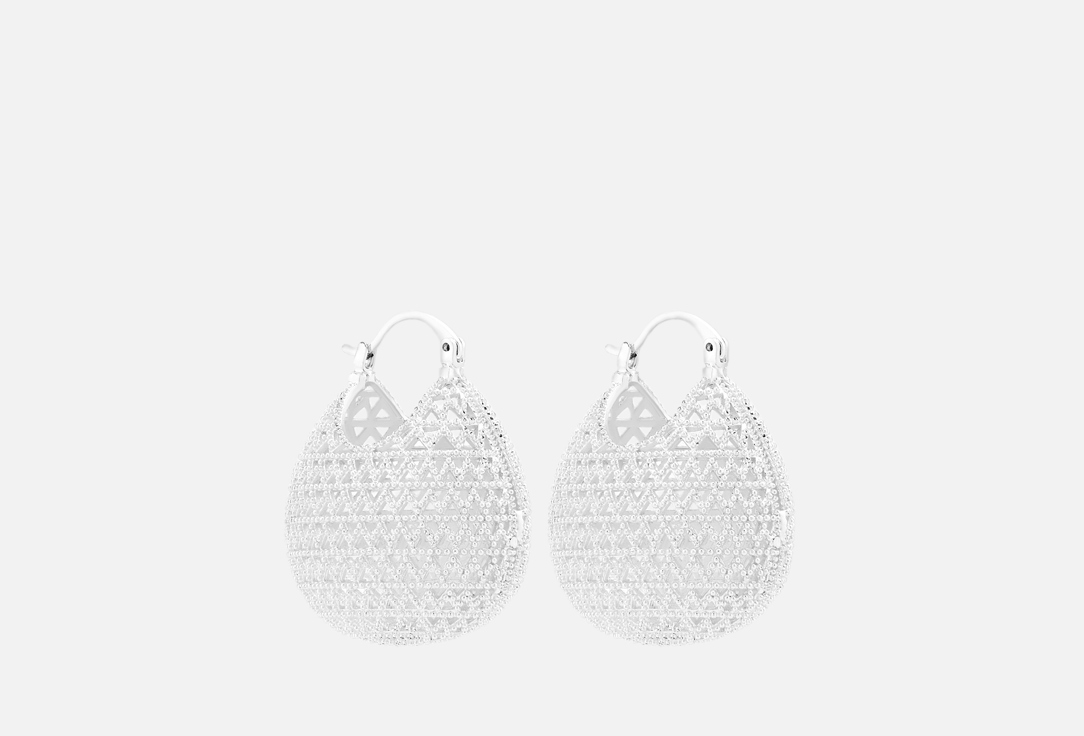 Изображение товара Серьги LOVE REPUBLIC с перфорацией из серебристой латуни для женщин