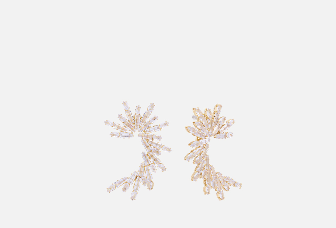 Изображение товара Объемные серьги LOVE REPUBLIC с крупными кристаллами для женщин