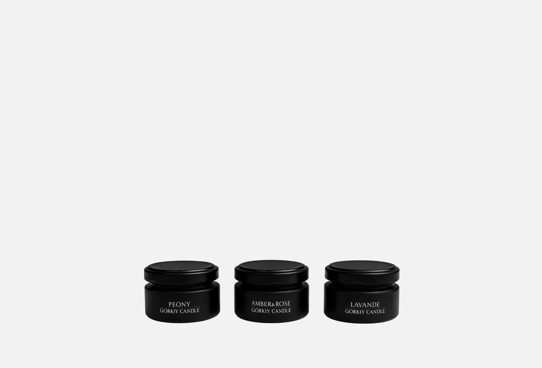 Изображение товара Набор ароматических свечей Gorkiy Candle fleur trilogy с натуральным воском