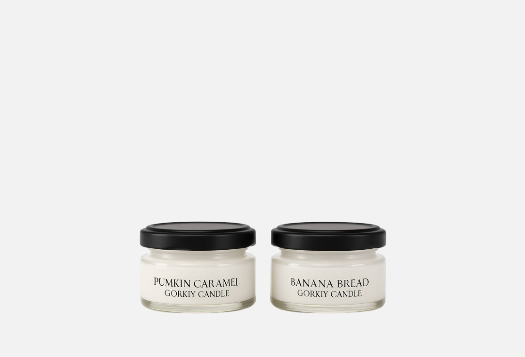 Изображение товара Набор ароматических свечей Gorkiy Candle velvet crumble с натуральным воском, 2 шт