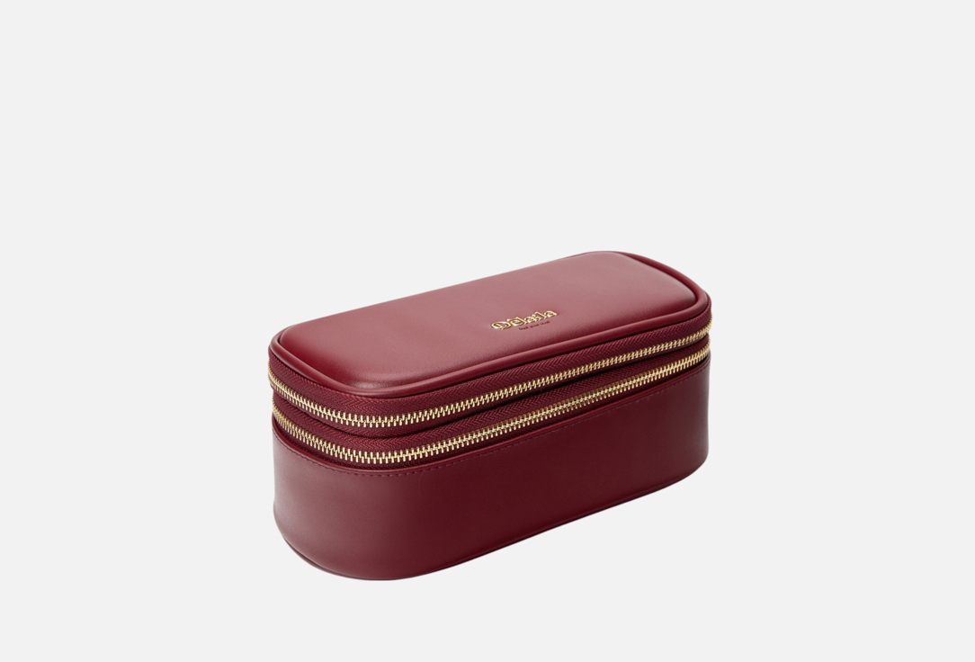 Изображение товара Кожаная косметичка Delaila Lil'l Boss из экокожи темно-бордовая