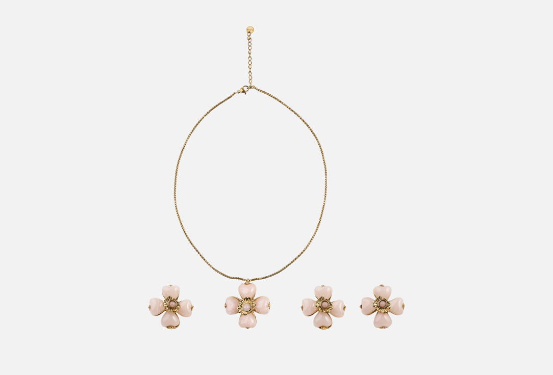 

Набор украшений 19.STONE, Нежно розового цвета 4 шт