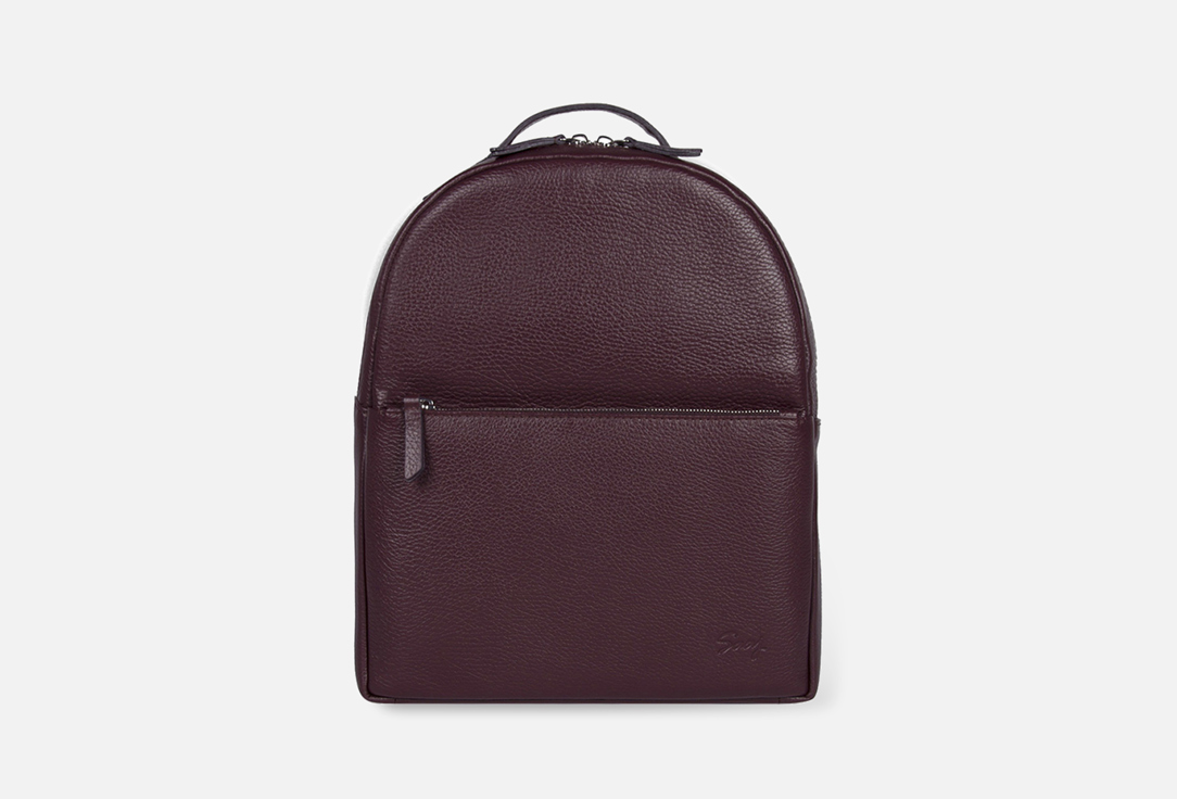 Изображение товара Кожаный рюкзак SAAJ из натуральной кожи бордового цвета