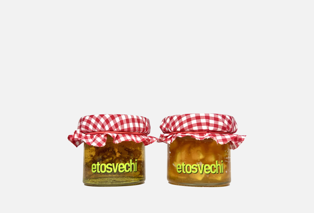 Изображение товара Набор ароматических свечей etosvechi яблочный джем пряный мед и орехи 120 мл