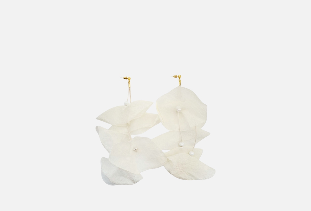 Изображение товара Длинные серьги цветы из ткани Soul Sister для женщин яркий стильный аксессуар