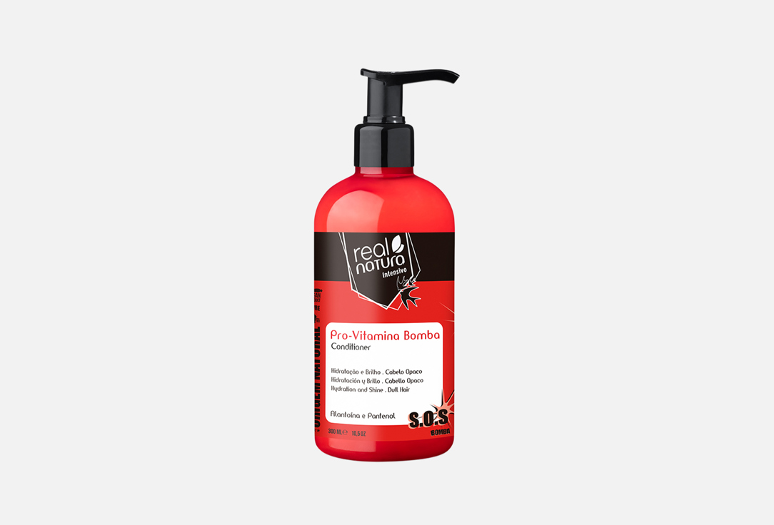 

Увлажняющий кондиционер с витаминами REAL NATURA, PRO-VITAMINA BOMBA 300 мл